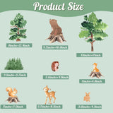 Pegatinas de animales de bosque KOKOLAP para decoraciones infantiles