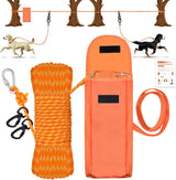 Cable portátil para perros de 100 pies, sistema de anclaje
