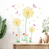 Stickers de Pared Diente de León Supzone, Mariposas Decorativas