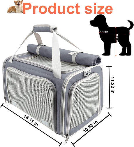 Transportadora Texsens para Gatos y Perritos hasta 16 lbs