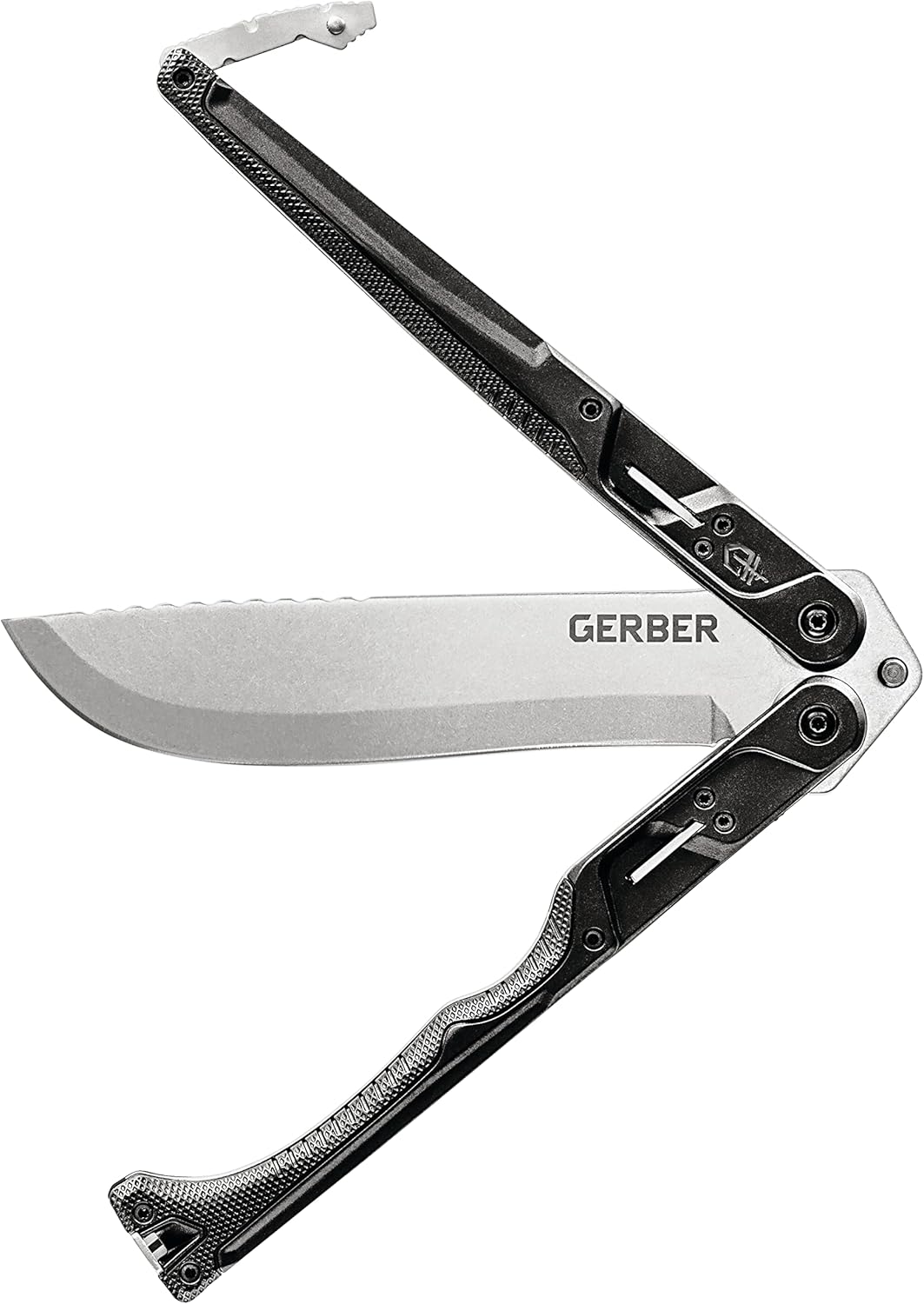 Machete plegable con mango negro