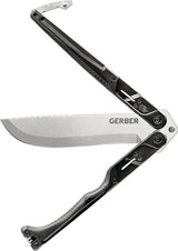 Machete plegable con mango negro