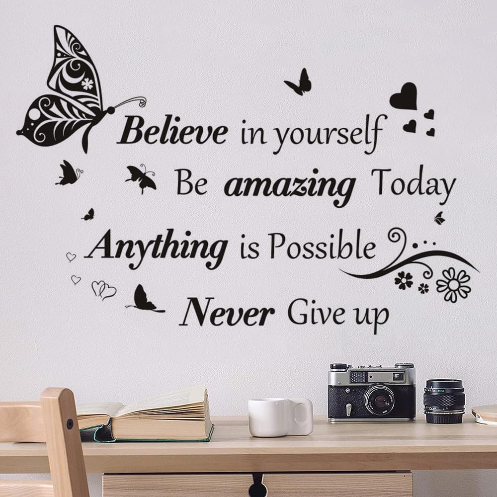 Vinilos Motivacionales Removibles para Pared - Decoración Inspiradora