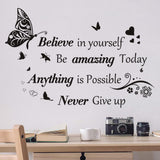 Vinilos Motivacionales Removibles para Pared - Decoración Inspiradora