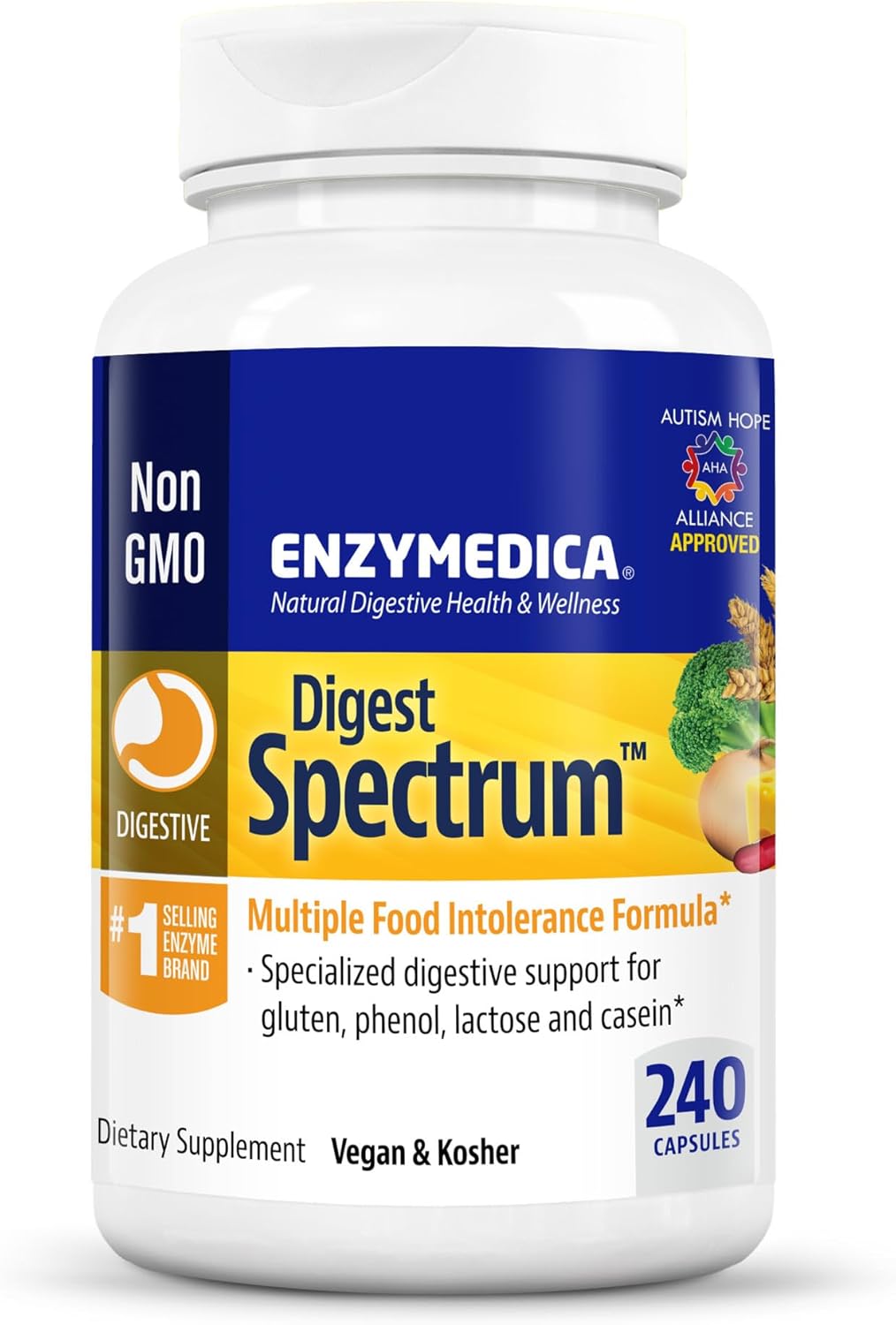 Suplemento Enzymedica Digest Spectrum  alivio digestivo