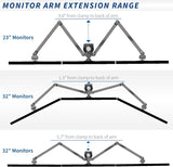 Soporte de Pantalla VIVO para 6 Monitores, Ajustable, STAND-V106A