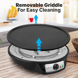 Creperas  eléctrica desmontable  12 pulgadas PCRM15D