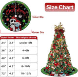 Funda de Árbol de Navidad Jack Skellington y Sally 48 Pulgadas
