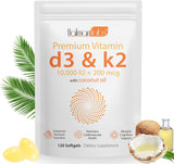 Suplemento de Vitamina D3 K2, 10000 IU, Salud Ósea y Inmunidad