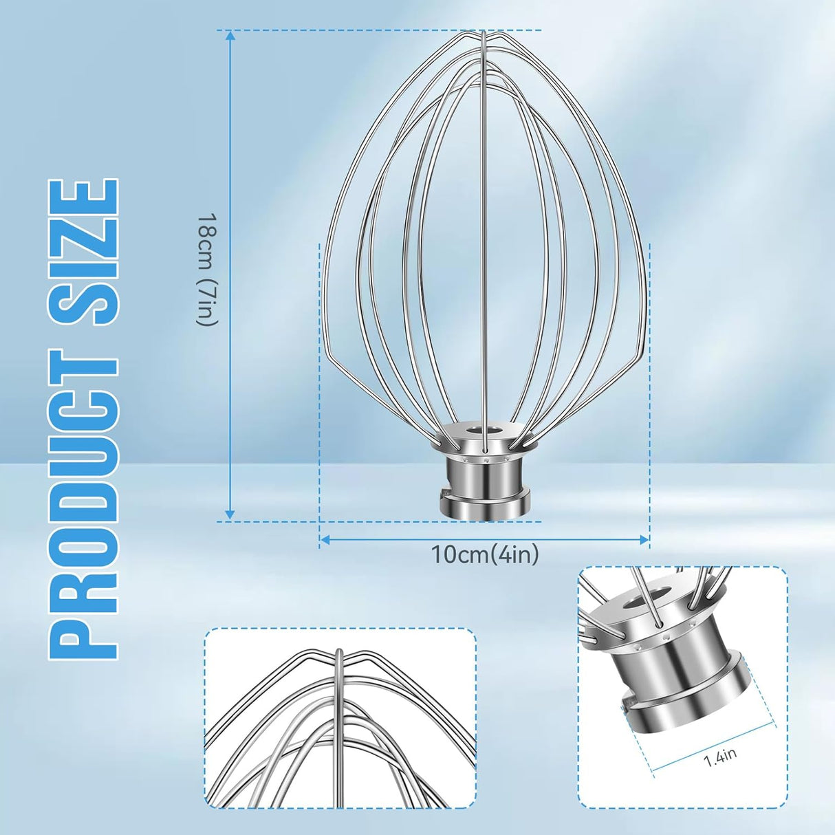 Batidor de alambre KN256, KitchenAid, 6 cuartos, modelo KV25