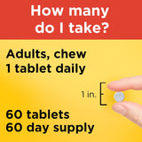 Suplemento Vitamina C masticable 500 mg dietético  60 cap