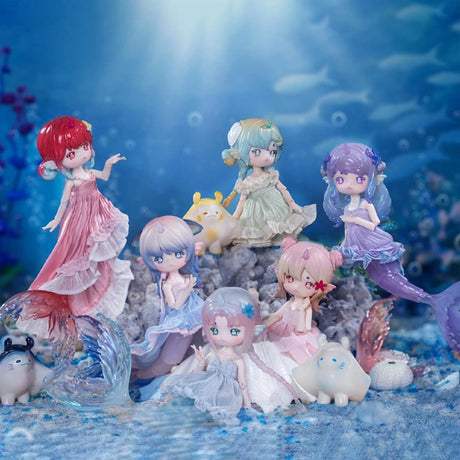 Muñeca BJD, Kawaii, posable, serie Sirena, Penny Mermaid-1pack