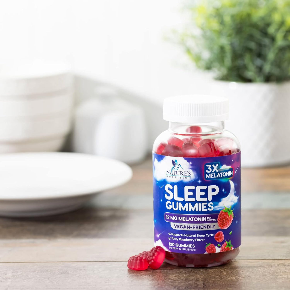 Gomitas para dormir extra fuerte para dormir, 12 mg  natural