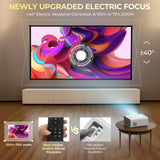 Proyector Mini YUZINO Full HD 1080P, WiFi, Bluetooth, 2024