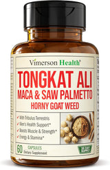 Suplemento de Tongkat Ali - Apoyo Testosterona, 60 Caps