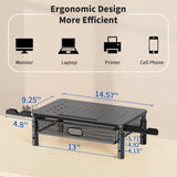 Soporte Monitor Zimilar Ajustable con Cajón y Soporte Móvil