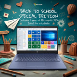 Laptop HP 14 HD | Procesador Quad-Core, 8GB RAM, 576GB SSD