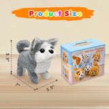 Peluche Husky Interactivo - Camina, Ladra, Agita Cola, Modelo 2023