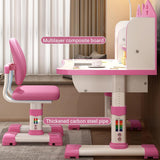 Escritorio y Silla Ajustables con Cajones para Niñas