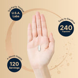 Pregnenolona 100mg, 240 Cápsulas, Alta Absorción, No GMO