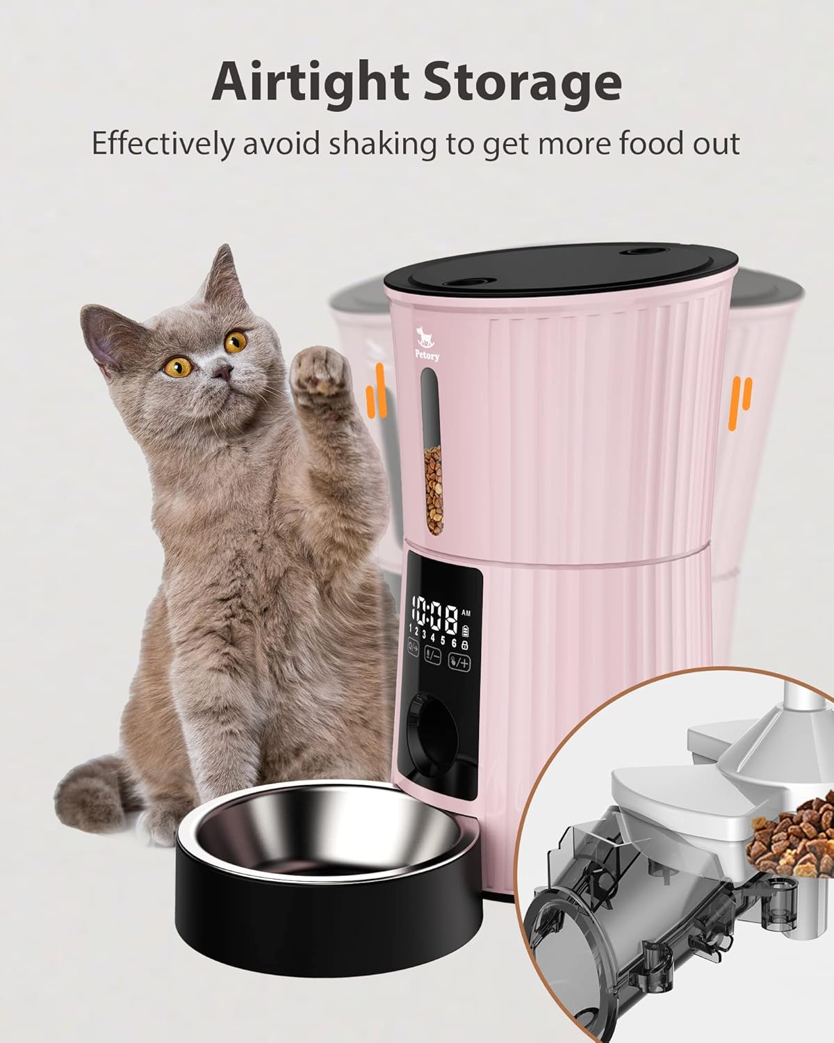 Comederos automáticos temporizados de gatos y dispensador