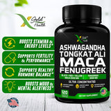 Suplemento de fenogreco de 3000 mg Extracto de raíz de maca