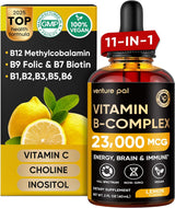 Venture Pal Complejo B 11 en 1 para Energía y Salud, B12 B9