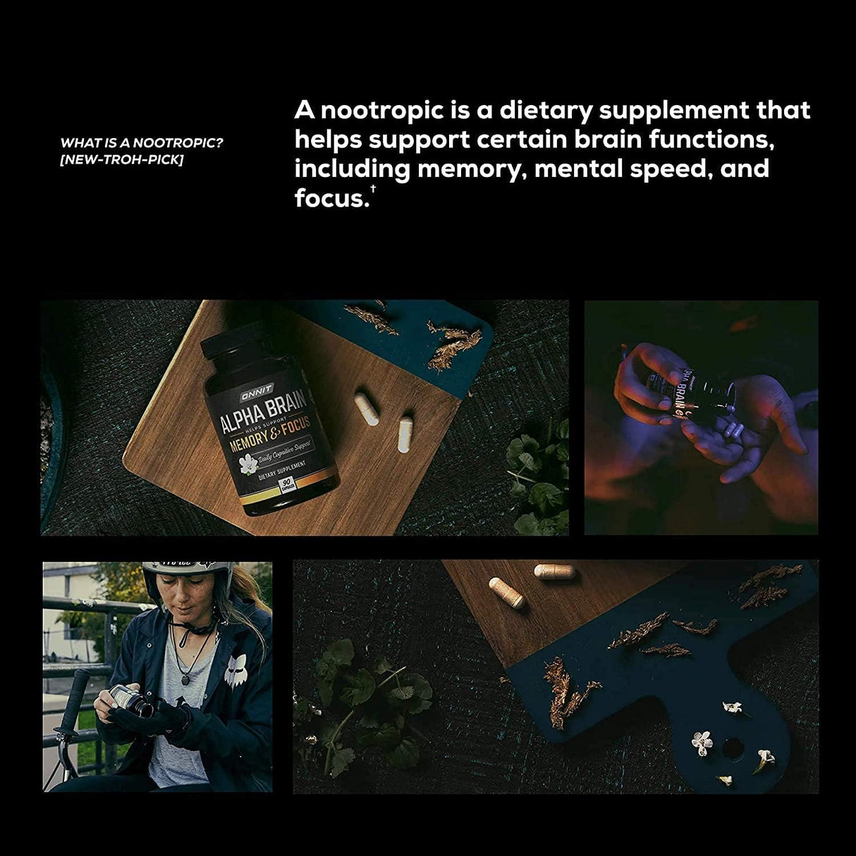 Suplemento Nootrópico Premium para Enfoque y Memoria - Alpha Brain