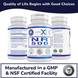 Nicotinamida Ribósido 500mg - Precursor de NAD+ para Envejecimiento