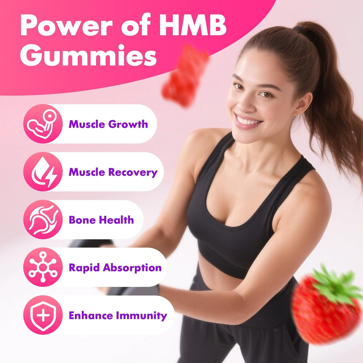 Softbear Gummies HMB Leucina 3000mg Muscular 60u