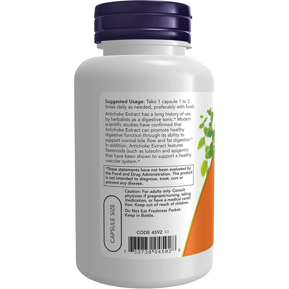 Suplemento Extracto de alcachofa 450 mg s vegetales  90 cap