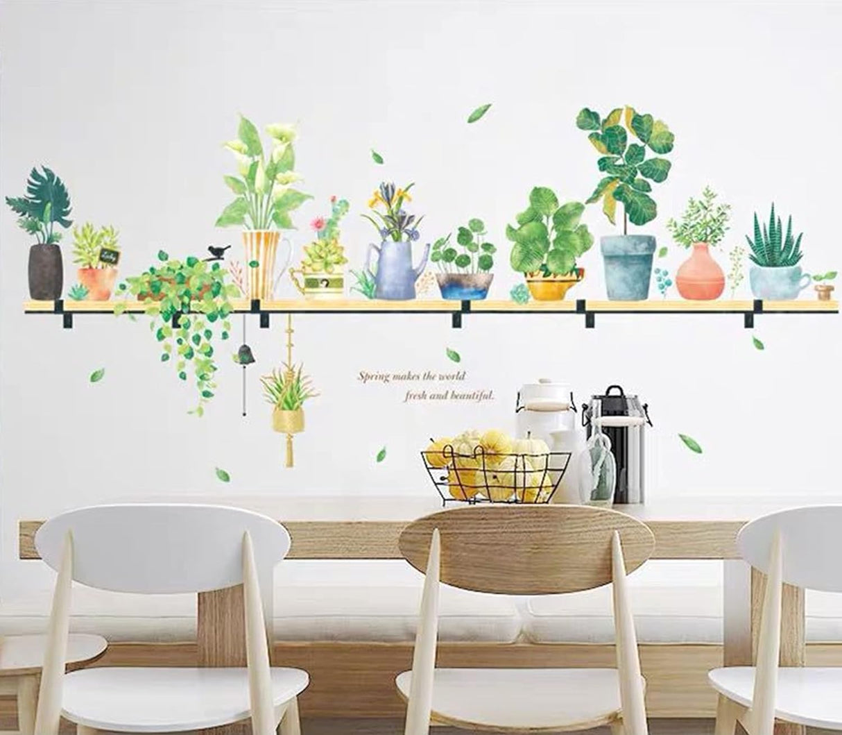 ROFARSO Pegatinas de Pared Plantas Tropicales 42.9'' x 40.2