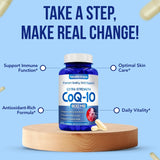 CoQ10 800mg Vegan Cápsulas Suplemento Energía y Corazón