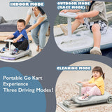 Kart portátil 12v, coche de carreras para niños 3-8 años
