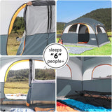 Tienda UNP Carpa 6 Personas Impermeable y Resistente al Viento