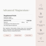 Suplemento de Magnesio Avanzado JSHealth, Relajación Muscular, 60 Tabletas