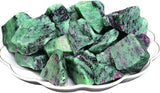Cristales Rústicos de Zozita Rubí Verde para Sanación