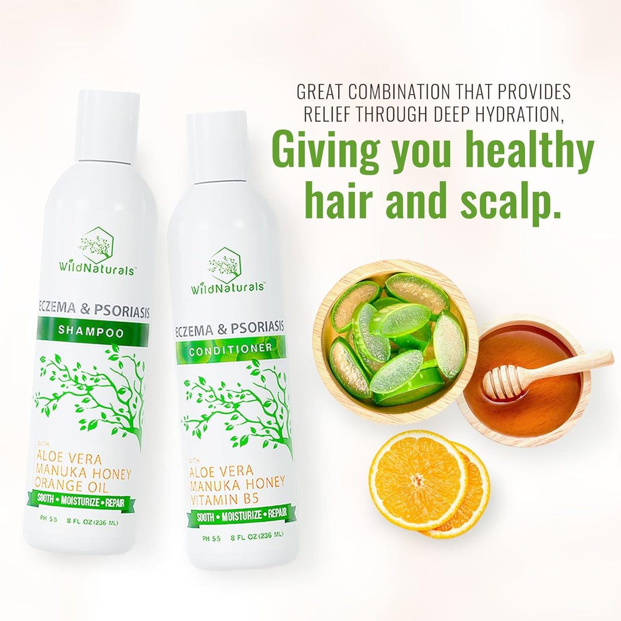 Eczema Psoriasis Set para hombres y mujeres Champú anticaspa