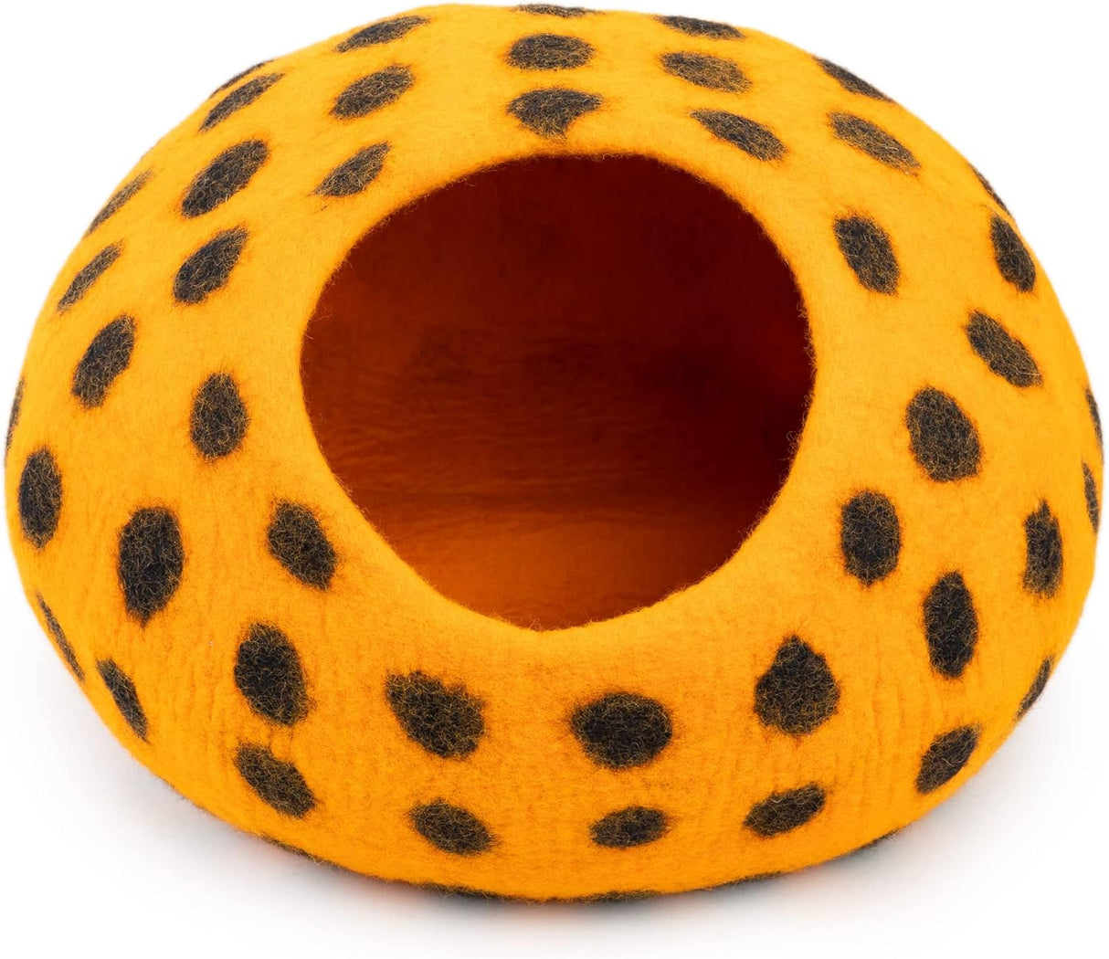 Cueva para Gatos Woolygon - Fieltro Premium, Merino, Puntos
