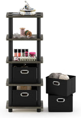Estante FURINNO Turn-N-Tube con 4 compartimentos, modelo LACi
