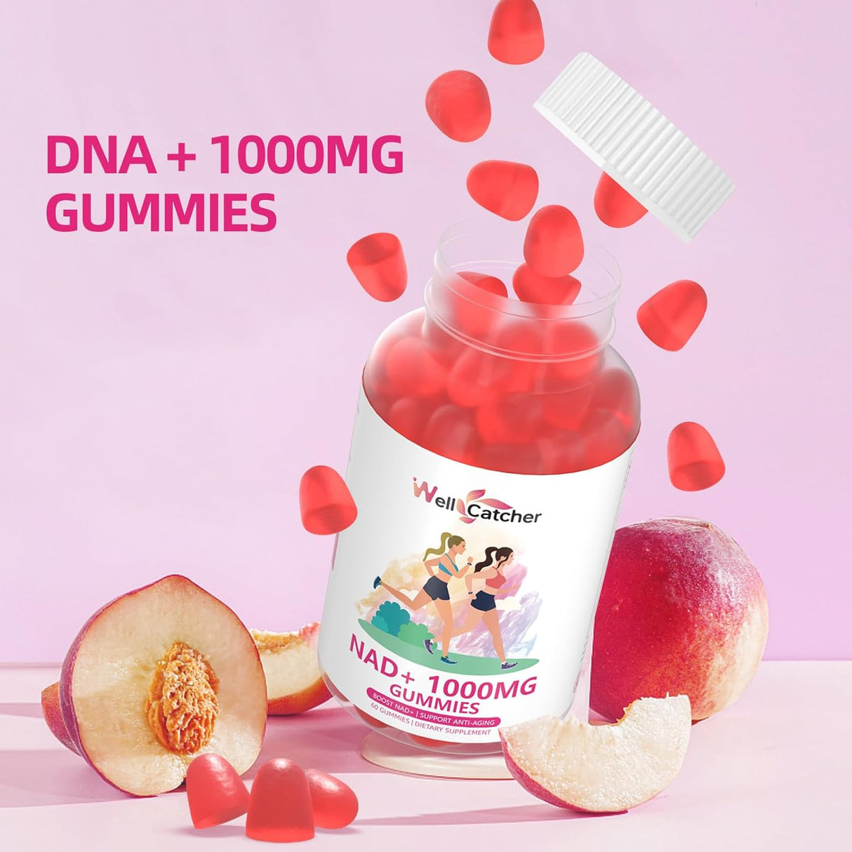 Suplemento de Gomas NAD+ 1000MG - Energía y Antienvejecimiento