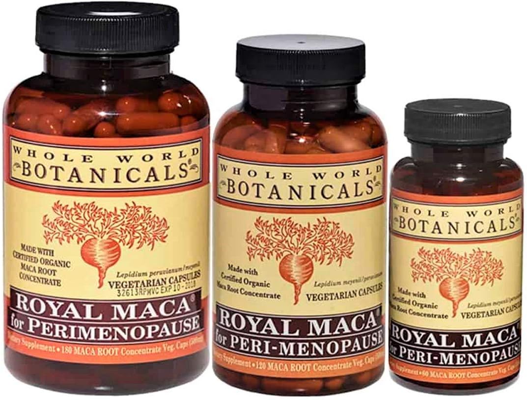 Royal Maca para Perimenopausia, 60 Cápsulas - Whole World BOTANICALS