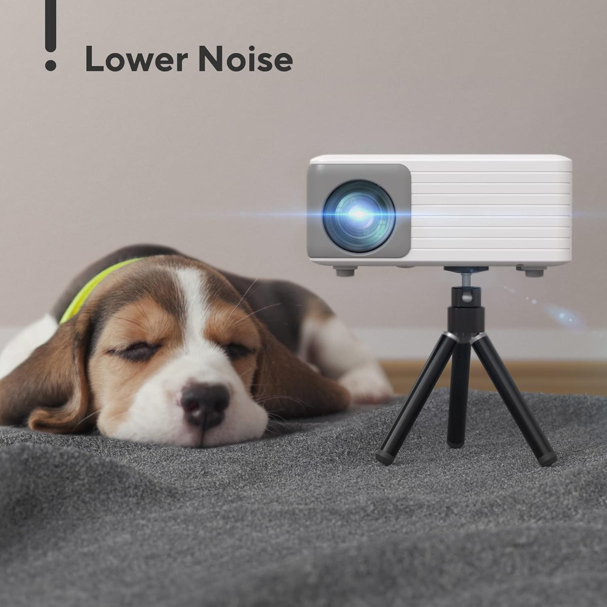 Proyector Mini WiFi Bluetooth 1080P, Portátil para Cine en Casa