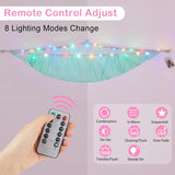 Hamaca para peluches Basumee con luz LED y control remoto