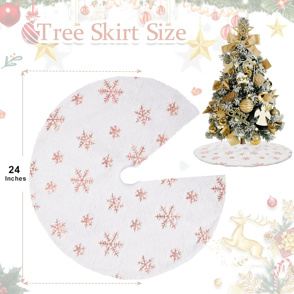 Funda de Árbol de Navidad Mini 24 Marca: No Disponible, Suave