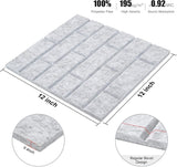 Paneles acústicos Tutmyrea 12 PCS, autoadhesivos, 12x12x0.4