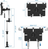 Soporte para laptop de automóvil para vehículos comerciales