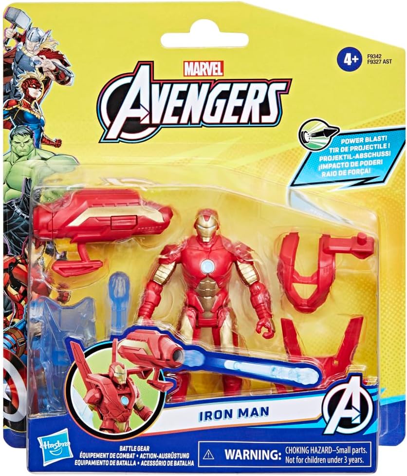 Figura de acción Iron Man, 4 pulgadas, equipo de batalla