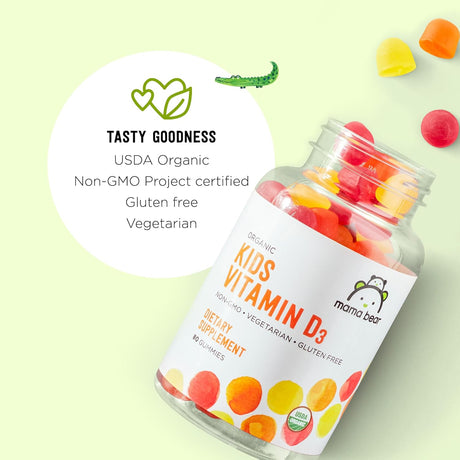 Vitaminas Mama Bear Orgánicas D3 Niños, 80 gomitas