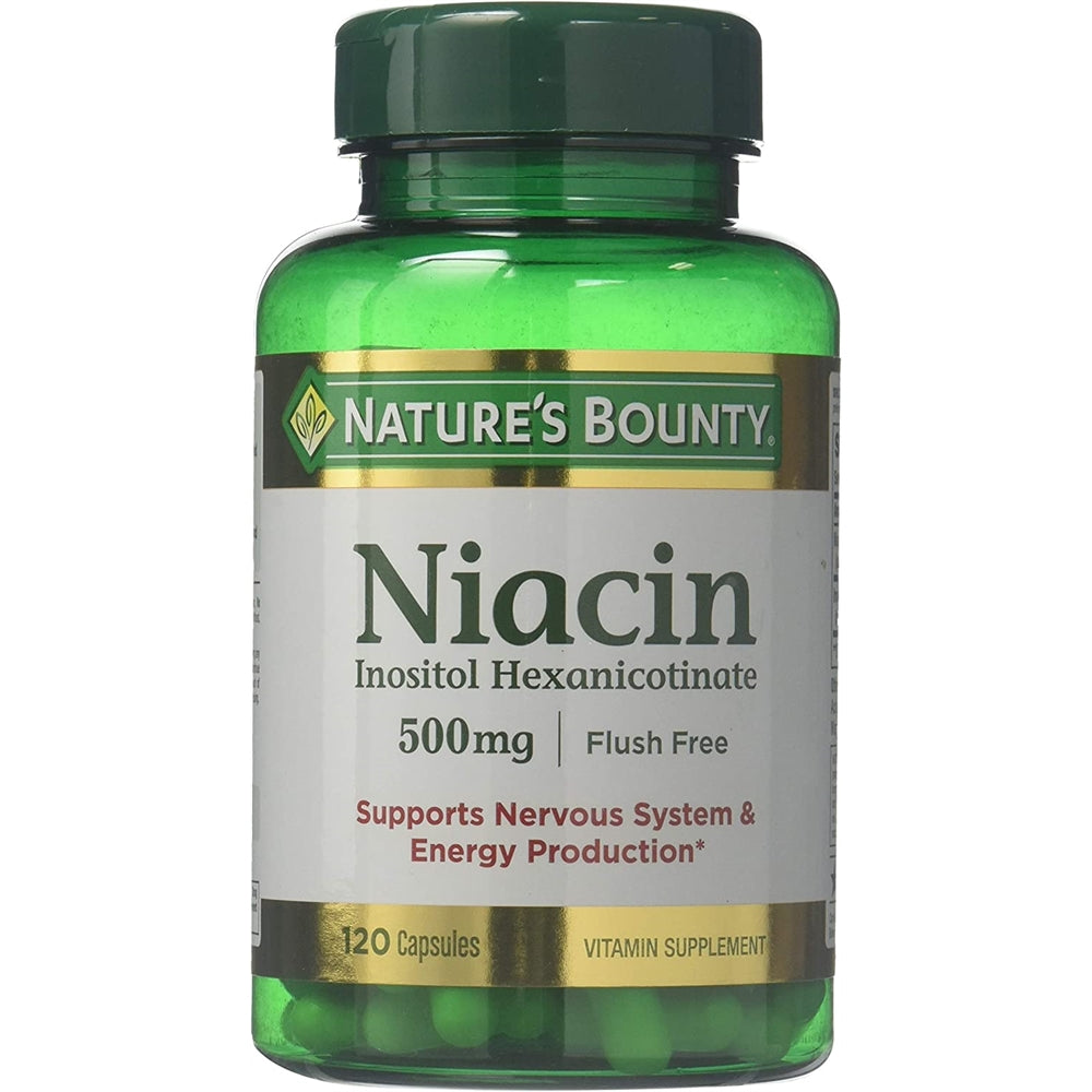 Suplemento Niacina libre 500 mg 240 Cápsulas 2 pack 120 und